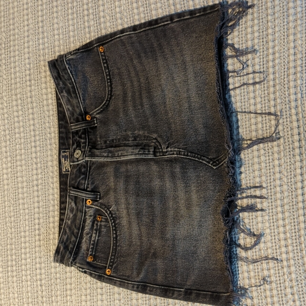 Abercrombie& Fitch black jean skirt